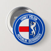 Sankt Pölten RundEmblem Button (Vorne & Hinten)