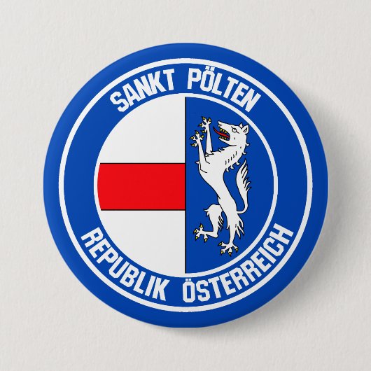 Sankt Pölten RundEmblem Button (Vorderseite)