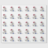 Sankt-Pudel-Packpapier Geschenkpapier (Flach)