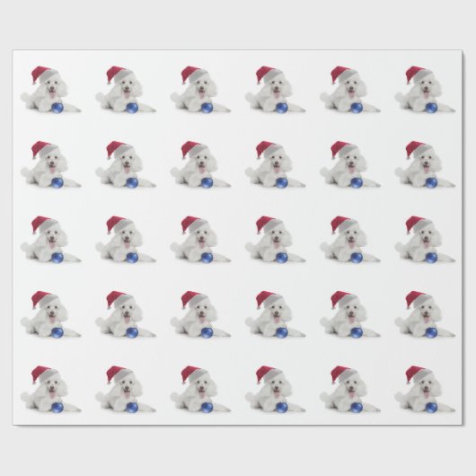 Sankt-Pudel-Packpapier Geschenkpapier (Flach)