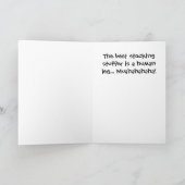 Sankt Radfahrer-Helfer Bubba Klaus Feiertagskarte (Innenseite)