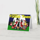 Sankt Radfahrer-Helfer Bubba Klaus Feiertagskarte (Rückseite)