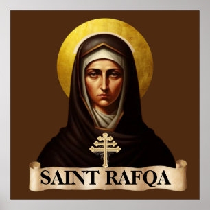 Sankt Rafqa, maronitische Nonne, 40" x 40" Poster
