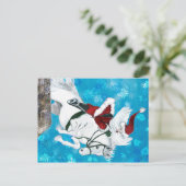 Sankt reitet ein Pferd - Postkarte (Stehend Vorderseite)