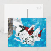 Sankt reitet ein Pferd - Postkarte (Vorne/Hinten)