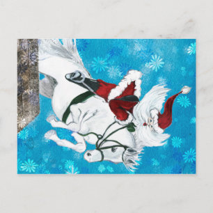 Sankt reitet ein Pferd - Postkarte