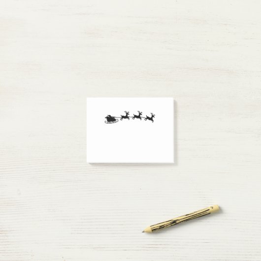 Sankt-Ren-Pferdeschlitten Post-it Klebezettel (Auf Schreibtisch)