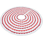 Sankt-Rot bogt Baumrock aus Polyester Weihnachtsbaumdecke (Schrägansicht)