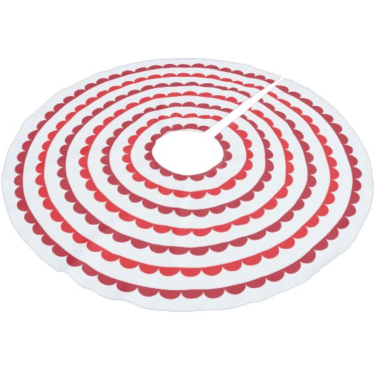 Sankt-Rot bogt Baumrock aus Polyester Weihnachtsbaumdecke (Schrägansicht)