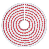 Sankt-Rot bogt Baumrock aus Polyester Weihnachtsbaumdecke (Vorderseite)