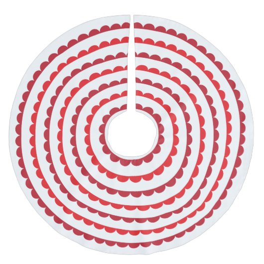 Sankt-Rot bogt Baumrock aus Polyester Weihnachtsbaumdecke (Vorderseite)