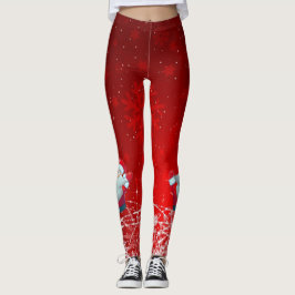Sankt-Rot-Leggings Leggings