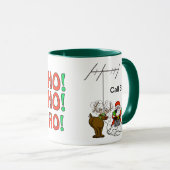 Sankt, Rudolph Ho! WeihnachtsTasse - fertigen Sie Tasse (VorderseiteRechts)