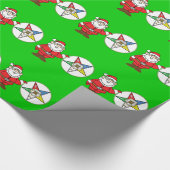 Sankt sagt fröhliche OES Feiertage Geschenkpapier (Ecke)