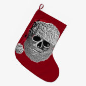 Sankt-Schädel Großer Weihnachtsstrumpf (Vorderansicht (hängend))