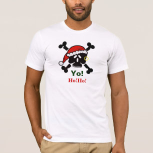 Sankt-Schädel-und Kreuz-Knochen-WeihnachtsT - T-Shirt