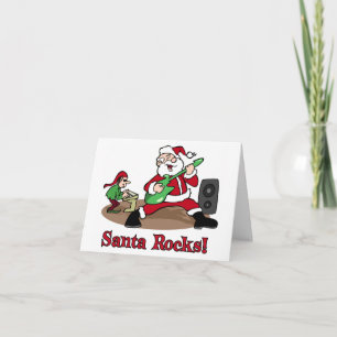 Sankt schaukelt Weihnachtskarte Feiertagskarte