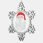 Sankt-Schein-Schneeflocke-Verzierung Schneeflocken Zinn-Ornament (Rechts)
