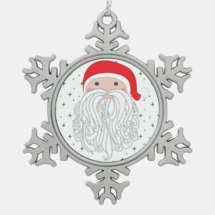 Sankt-Schein-Schneeflocke-Verzierung Schneeflocken Zinn-Ornament