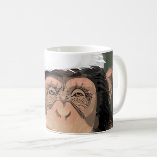 Sankt-Schimpanse Kaffeetasse (VorderseiteRechts)