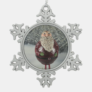 Sankt Schneeflocken Zinn-Ornament