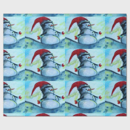 Sankt-Schneemann Geschenkpapier