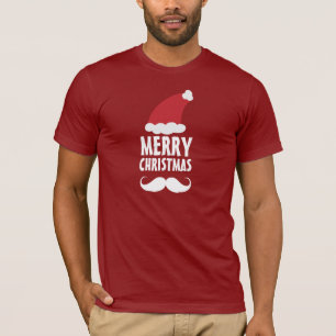 Sankt-Schnurrbart-frohe Weihnacht-Shirt T-Shirt