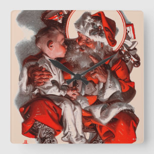 Sankt Schoss Quadratische Wanduhr