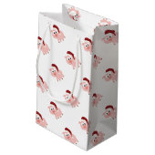 Sankt-Schwein Kleine Geschenktüte (Rückseite Schrägansicht)