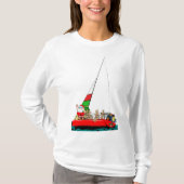 Sankt-Segeln am Weihnachten T-Shirt (Vorderseite)