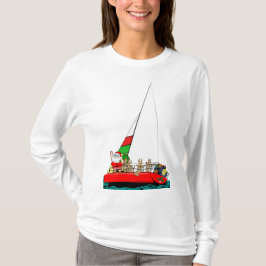 Sankt-Segeln am Weihnachten T-Shirt
