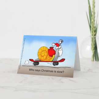 Sankt Skateboard Feiertagskarte