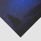 Sankt Sleigh-Silhouette im Mondschein Seidenpapier (Ausschnitt)