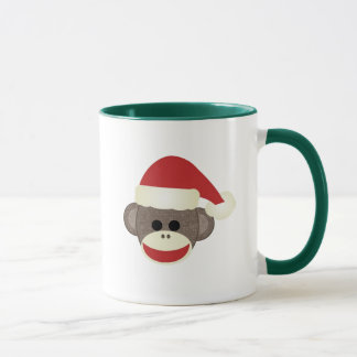 Sankt-Socken-Affe-WeihnachtsTasse Tasse