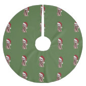 Sankt-Speck Polyester Weihnachtsbaumdecke (Vorderseite)