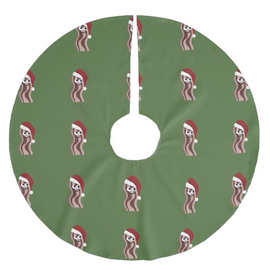 Sankt-Speck Polyester Weihnachtsbaumdecke (Vorderseite)