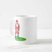 Sankt spielt Golf Kaffeetasse (Vorderseite Links)
