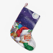 Sankt-Spielzeug-Lieferungs-Strumpf Kleiner Weihnachtsstrumpf (Vorderansicht (hängend))