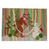 Sankt Squatch Große Geschenktüte (Rückseite)