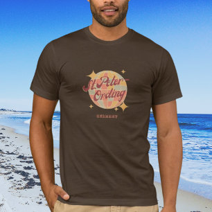 Sankt St Peter-Ording retro vintage Diskokugel  T-Shirt