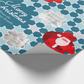 Sankt-Sternchen-Vereinbarung rotes blaues Geschenkpapier (Ecke)