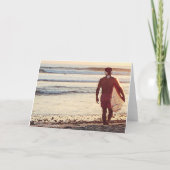 Sankt surft den Tag nach Weihnachten (Rückseite)