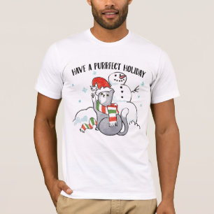 Sankt-Tatzen   haben einen Purrfect Feiertag T-Shirt