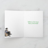 Sankt-Therapie-Weihnachtslustige Gruß-Karte Feiertagskarte (Innenseite)