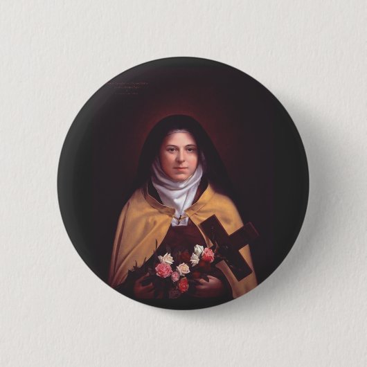 Sankt Therese von Lisieux Button (Vorderseite)