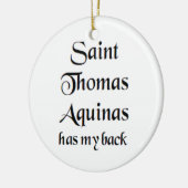 Sankt Thomas von Aquin Keramik Ornament (Links)