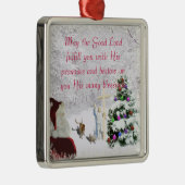 Sankt trifft Jesus Ornament Aus Metall (Rechts)