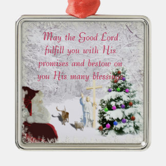 Sankt trifft Jesus Ornament Aus Metall