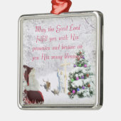 Sankt trifft Jesus Ornament Aus Metall (Links)