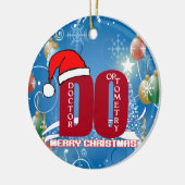 SANKT TUN WEIHNACHTSverzierungs-DOKTOR OPTOMETRY Keramik Ornament (Links)